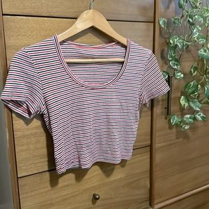 American Apparel Stripe Crop Top